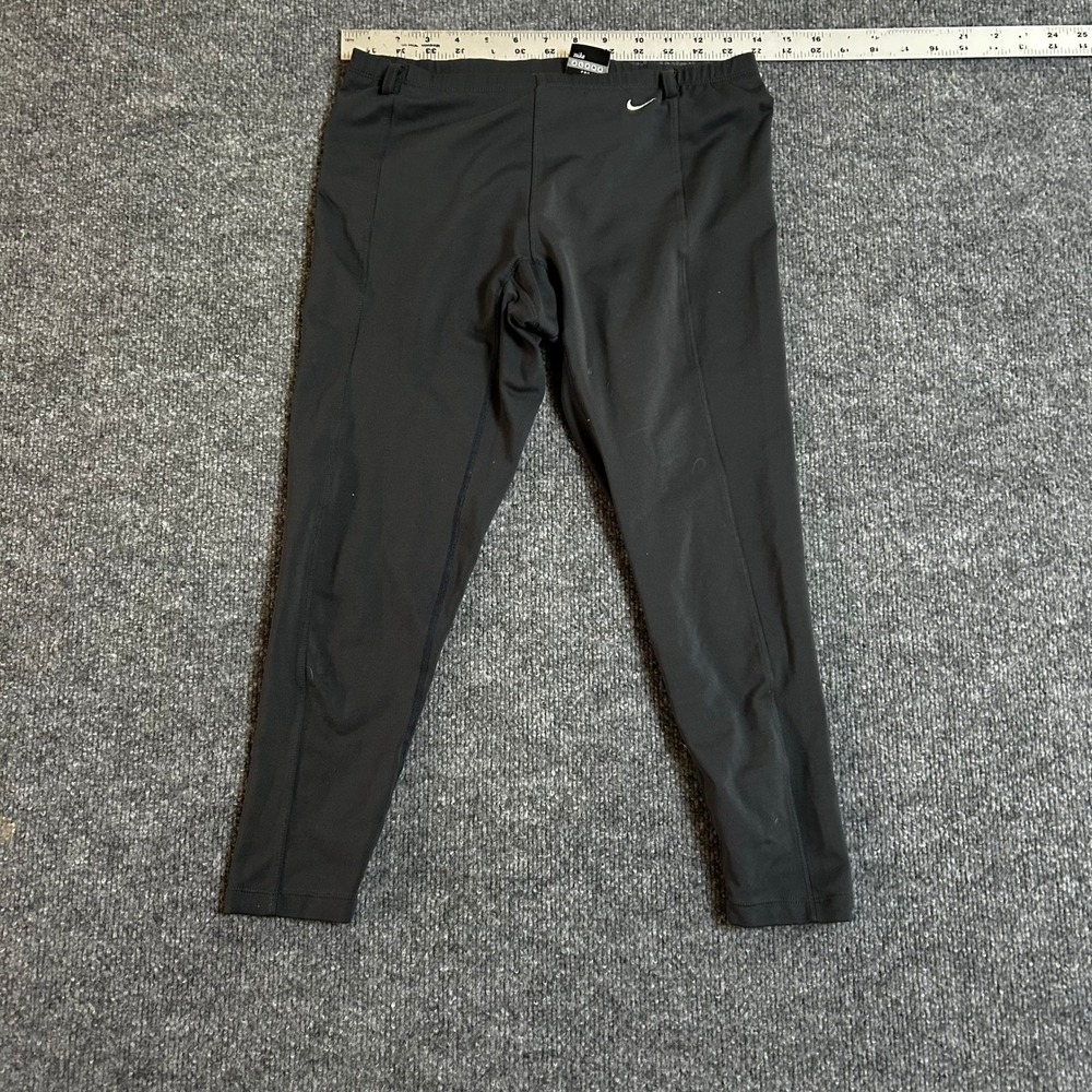 Nike Leggings Womens Size M Black Alpha Project Athletic Compression Cropped